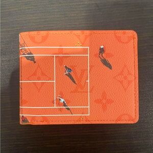 LV Seasonal Orange Tennis Bifold Wallet